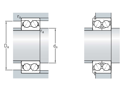 角接觸球軸承，品牌：SKF，尺寸圖4